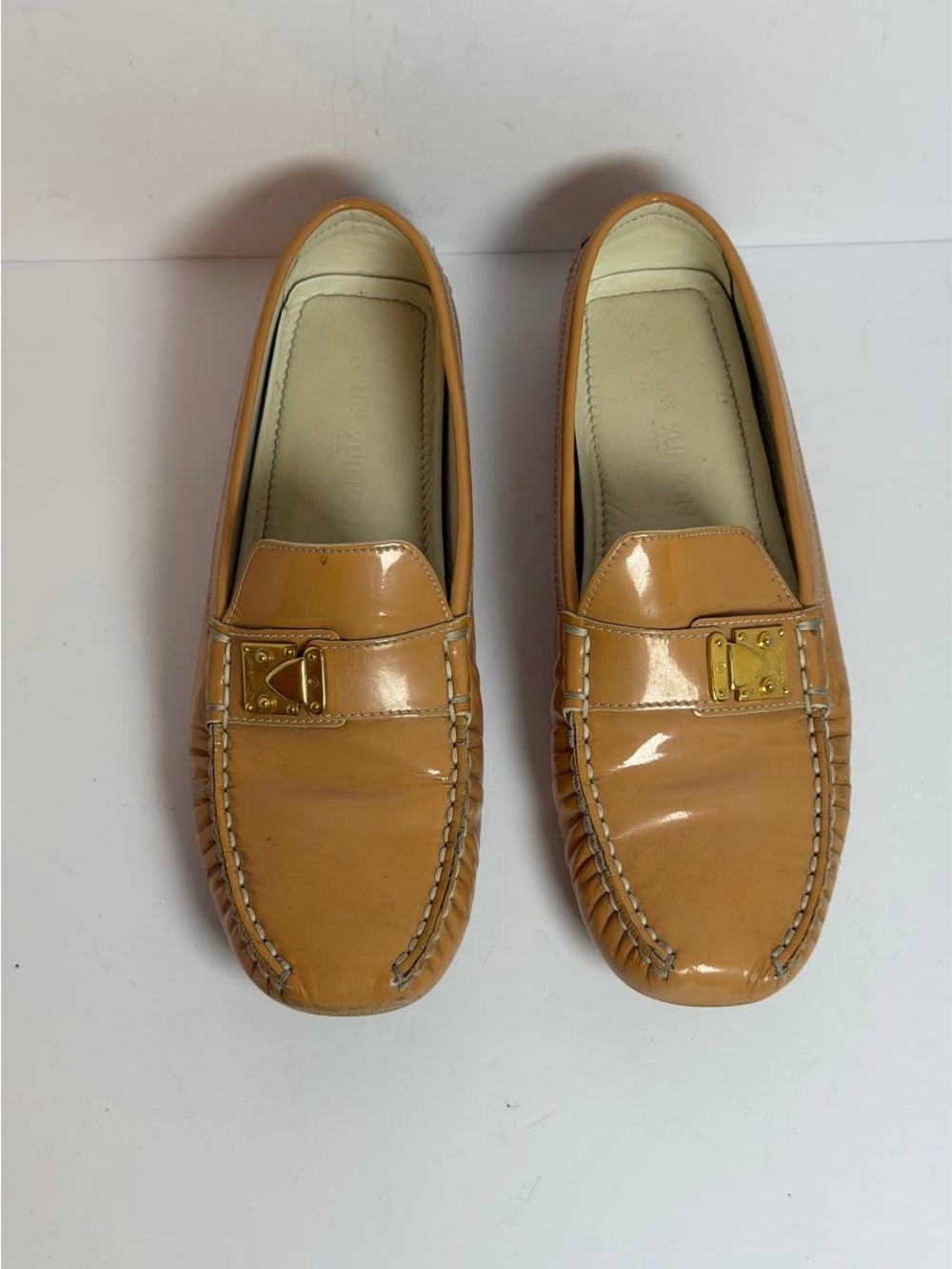 Louis Vuitton Lombok Patent Leather Loafers Size 37.5